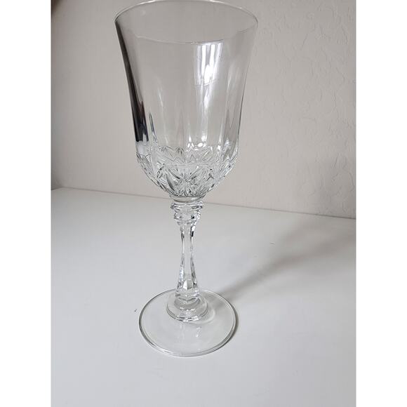 ST GEORGE American Heritage Water Wine Goblets Crystal 8" Tall Set of 2 - Picture 2 of 6